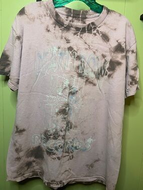 Death Row Records Tie-Dye Short Sleeve Tee - Light Lavender/Gray